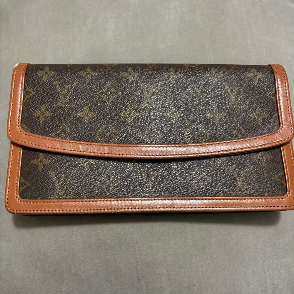 Louis Vuitton Brown and Tan Monogram Wallet